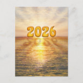 2026 am Horizont Feiertagspostkarte (Vorderseite)