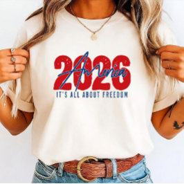 2026 America – It’s All About Freedom for family Tri-Blend Shirt