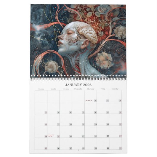 2026 Anatomie 2 Surreal Art Calendar Kalender (Jan 2026)