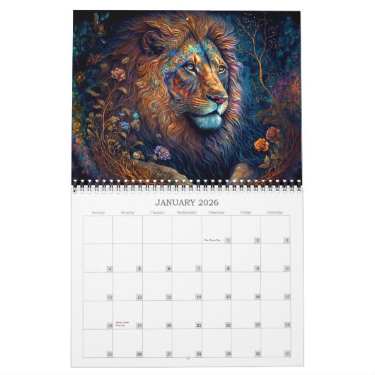2026 Animal Magic Fantasy Art Kalender (Jan 2026)