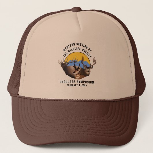 2026 Annual Meeting Ungulate Syposium Trucker Hat Truckerkappe (Vorderseite)