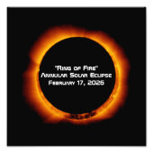 2026 Annular Ring of Fire Solar Eclipse Fotodruck (Vorne)