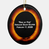 2026 Annular Ring of Fire Solar Eclipse Keramik Ornament (Links)