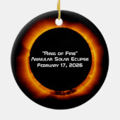 2026 Annular Ring of Fire Solar Eclipse Keramik Ornament (Hinten)