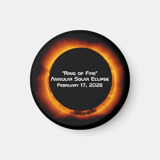 2026 Annular Ring of Fire Solar Eclipse Magnet (Vorne)