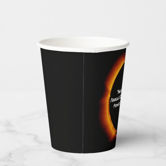 2026 Annular Ring of Fire Solar Eclipse Pappbecher (Rechts)
