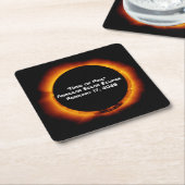 2026 Annular Ring of Fire Solar Eclipse Rechteckiger Pappuntersetzer (angewinkelt)