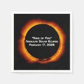 2026 Annular Ring of Fire Solar Eclipse Serviette (Vorderseite)