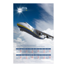 2026 Antonov An-225 Mrija Gedenkposter-Kalender