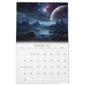 2026 Astroscapes Sci-Fi Weltraumlandschaft Kalender (Feb 2027)