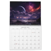 2026 Astroscapes Sci-Fi Weltraumlandschaft Kalender (Jan 2027)