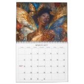 2026 Auf bemalten Flügeln 2 Fairies Angels Fantasy Kalender (Mär 2027)