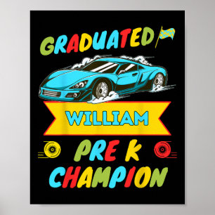 2026 Auto William Personalisierter letzter Tag der Poster