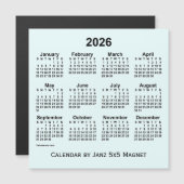 2026 Azure Kalender von Janz 5x5 Magnet (Vorne/Hinten)