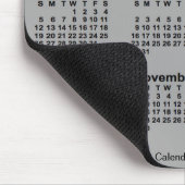 2026 Battleship Gray Large Print Calendar von Janz Mousepad (Ecke)