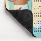 2026 Beach Dog Desk Kalender Mauspad (Ecke)