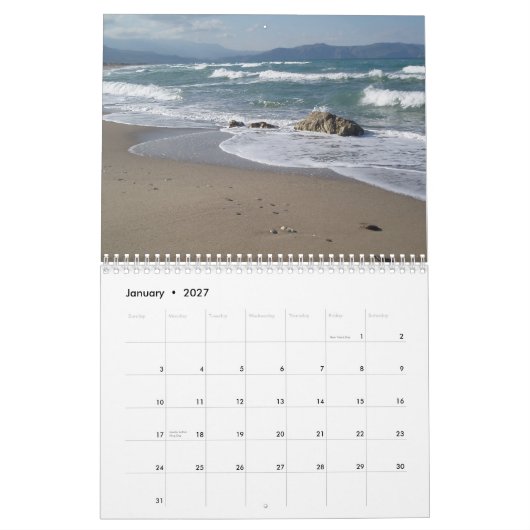 2026 Beach Scenes Calendar Kalender (Jan 2027)