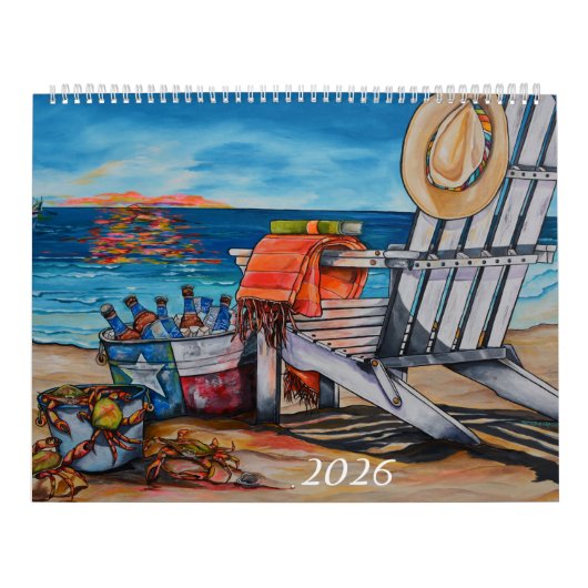 2026 Beachy Künstler-Serienkalender Kalender (Titelbild)