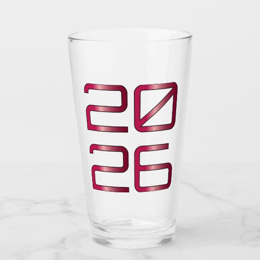 2026 Becher 🥃 Glas (Vorderseite)
