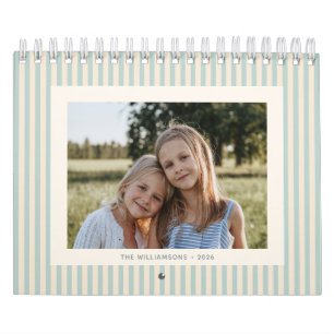 2026 Benutzerdefinierte Familienfotos Küstenstreif Kalender