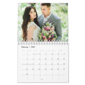 2026 Benutzerdefinierter Hochzeitsfoto-Chic-Script Kalender (Feb 2027)