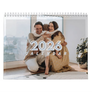 2026 Benutzerdefinierter Kalender mit Ihren Famili