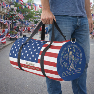 2026 Benutzerdefinierter Name USA 250 Jahre Freihe Duffle Bag