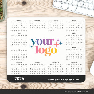 2026 Benutzerdefinierter Werbekalender mit Firmenl Mousepad
