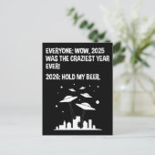 2026 Bier halten Postkarte (Stehend Vorderseite)