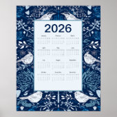 2026 Birds Calendar Poster (Vorne)