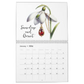 2026 Birth Flowers & Birthstones Kalender (Jan 2026)