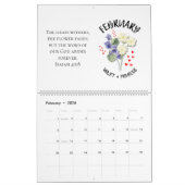 2026 BIRTH MONTH FLOWERS Christian Bible Verse Kalender (Feb 2026)