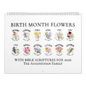 2026 BIRTH MONTH FLOWERS Christian Bible Verse Kalender (Titelbild)