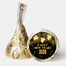 2026 Black Gold Glitter New Year's Eve Party 