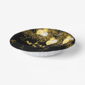 2026 Black Gold Glitter New Year's Eve Party  Pappteller (Gewinkelt)