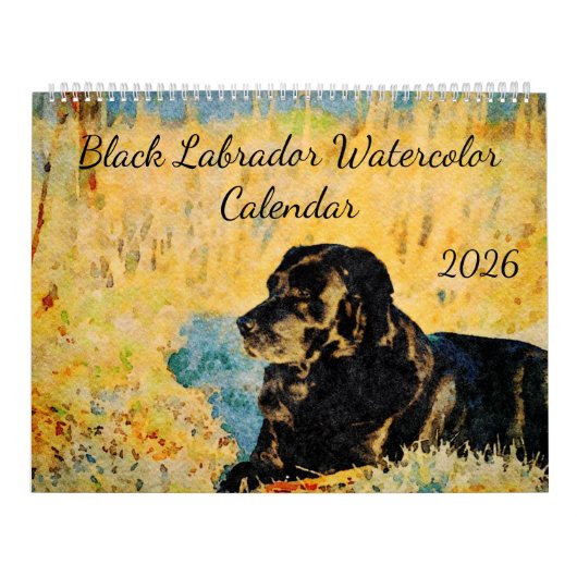 2026 Black Lab Dog Lover Bird Hunting Dog Gift Kalender (Titelbild)