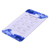 2026 Blaue Marmorwellen im Calendar Ocean Magnet (Linke Seite)