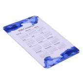 2026 Blaue Marmorwellen im Calendar Ocean Magnet (Rechte Seite)