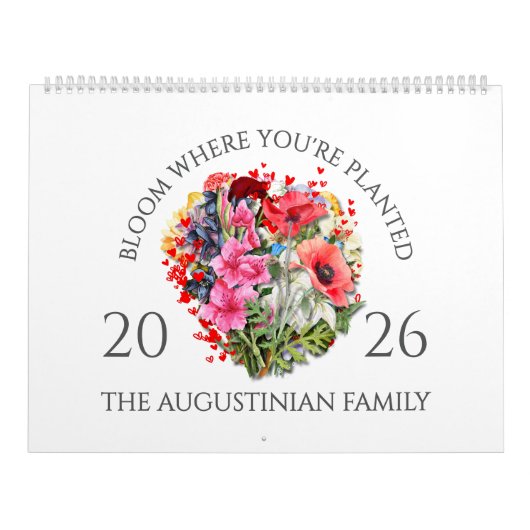 2026 BLOOM WHERE PLANTED Christian Birth Month  Kalender (Titelbild)
