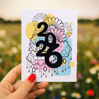 2026 Blooming After the Rain Postkarte