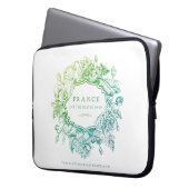 2026 blue/green laptop case (Vorderseite Links)