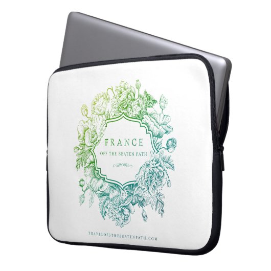 2026 blue/green laptop case (Vorderseite Links)