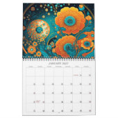 2026 Blume Magic 2 Stilisierte Blume Art Kalender (Jan 2027)