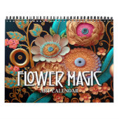 2026 Blume Magic 2 Stilisierte Blume Art Kalender (Titelbild)