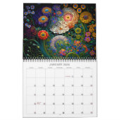 2026 Blume Magic Stylisierte Blume Art Kalender (Jan 2026)