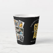 2026 Bold GRAD 8 Photo Modern Stylish Graduation Milchtasse (Vorderseite)