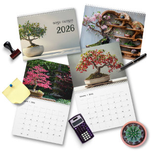 2026 Bonsai-Kunst Zen   Minimalistische Fotografie Kalender