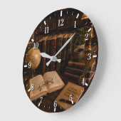 2026 Books Wall Clock Große Wanduhr (Winkel)