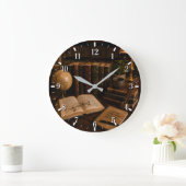 2026 Books Wall Clock Große Wanduhr (Zuhause)