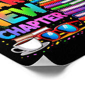 2026 Bookworm Funny Happy New Year Chapter Book Lo Poster (Ecke)